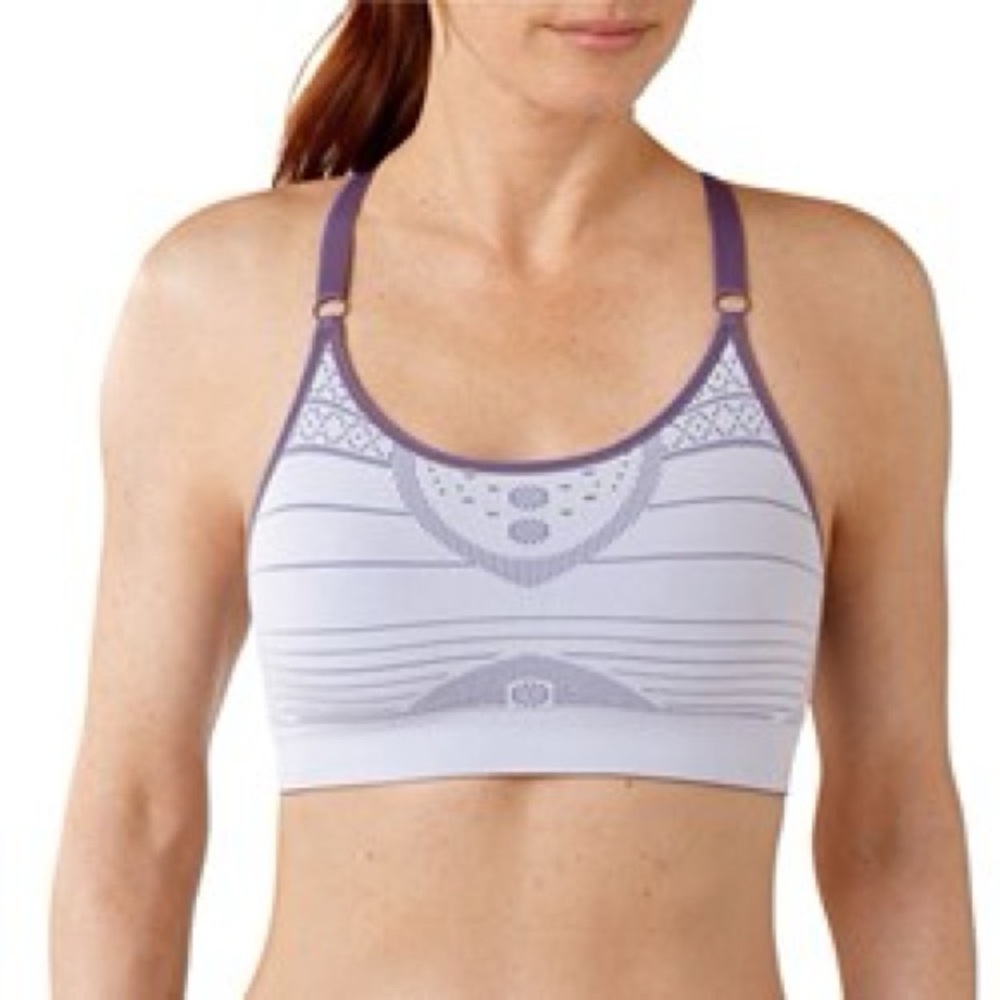 Smartwool Purple and White Sports Bra